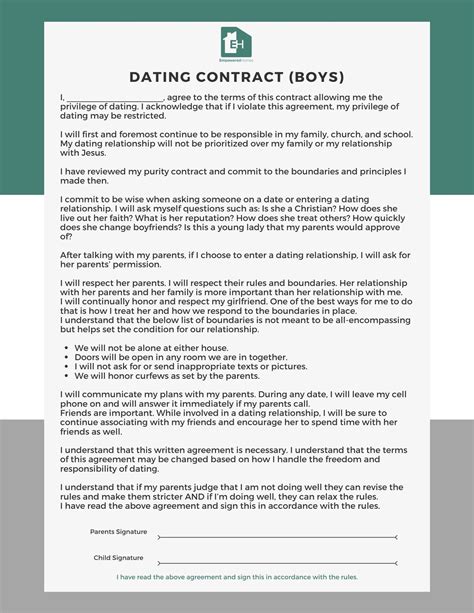 dating contracts in 2020